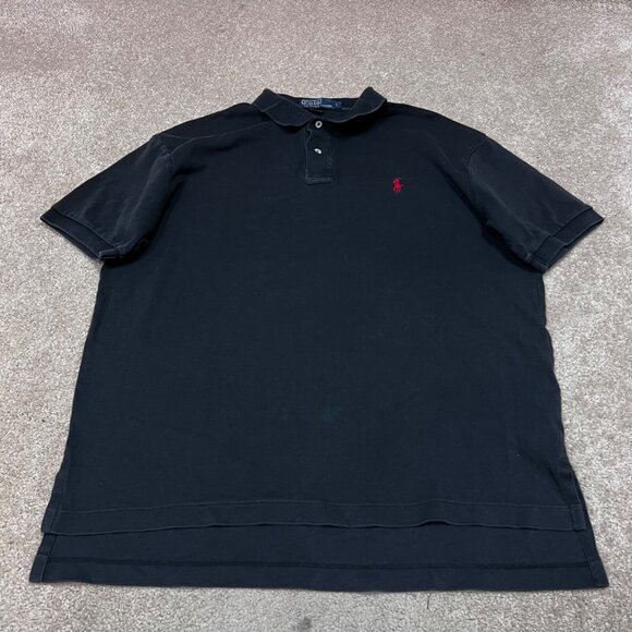 Polo Ralph Lauren Polo Men’s Black Short Sleeve Collared Size L - Picture 1 of 8
